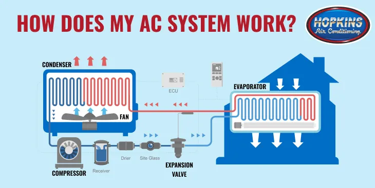 Graphic of how an AC works