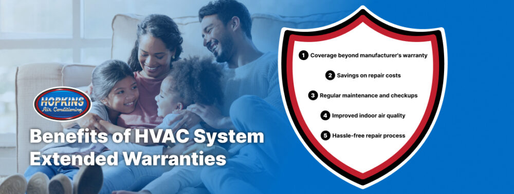 Graphic of benefits of HVAC extended warranties